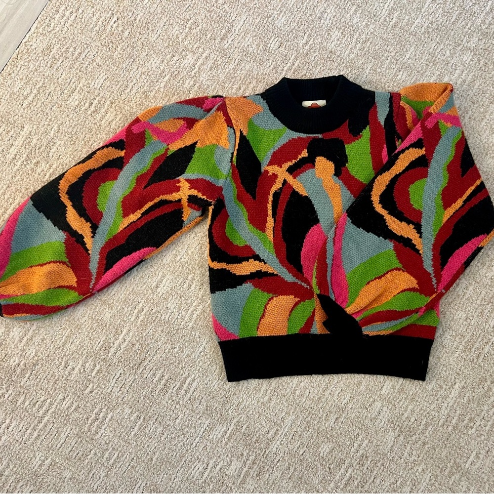 FARM Rio Multicolor Abstract Women's Sweater - Picture 5 of 5